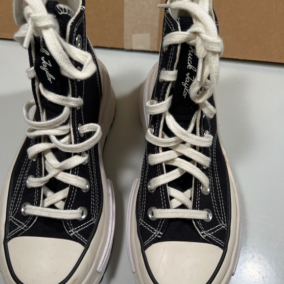 Converse Black and White High-Top Sneakers - Picture 1 of 6